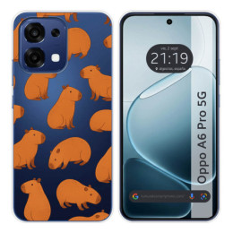 Funda Silicona Transparente para Oppo A6 Pro 5G diseño...