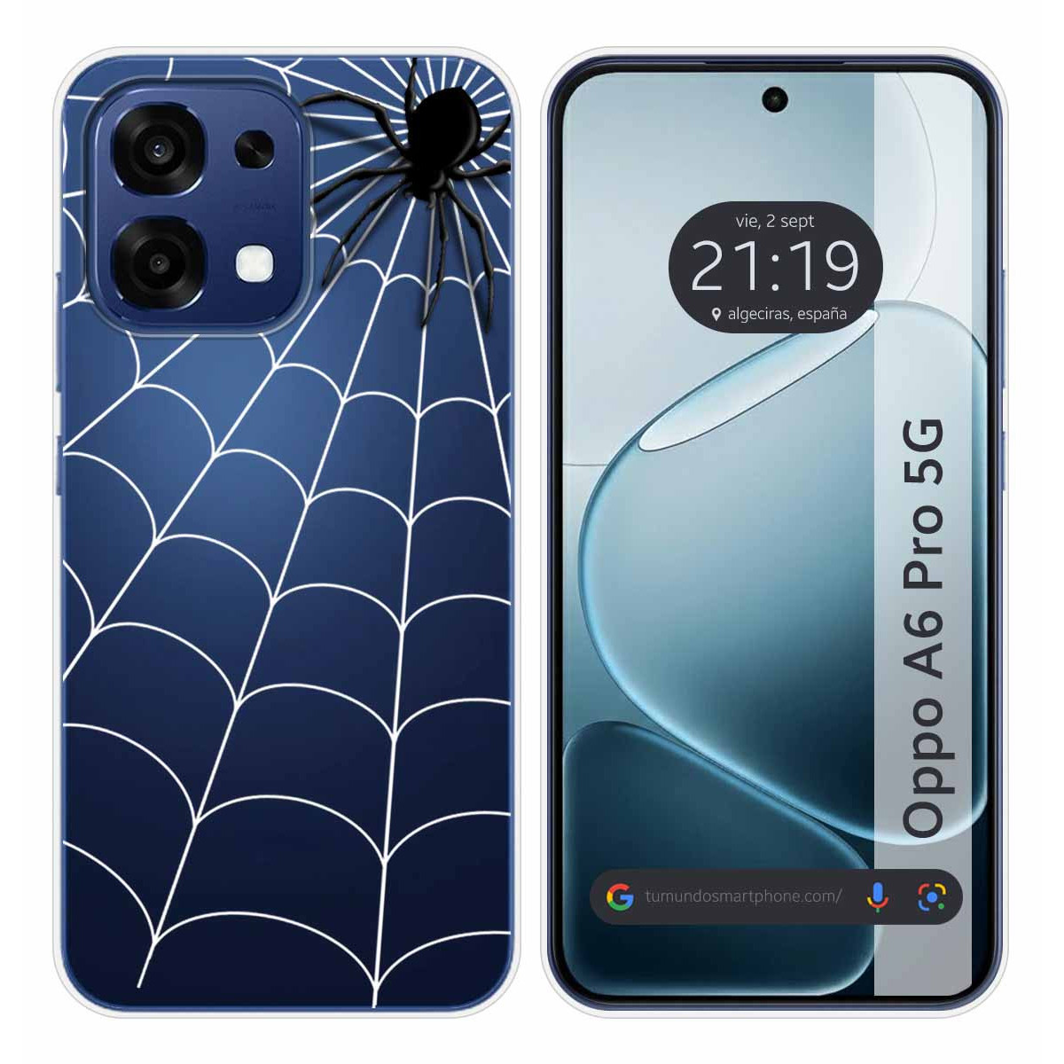 Funda Silicona Transparente para Oppo A6 Pro 5G...