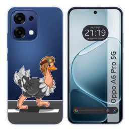 Funda Silicona Transparente para Oppo A6 Pro 5G diseño...