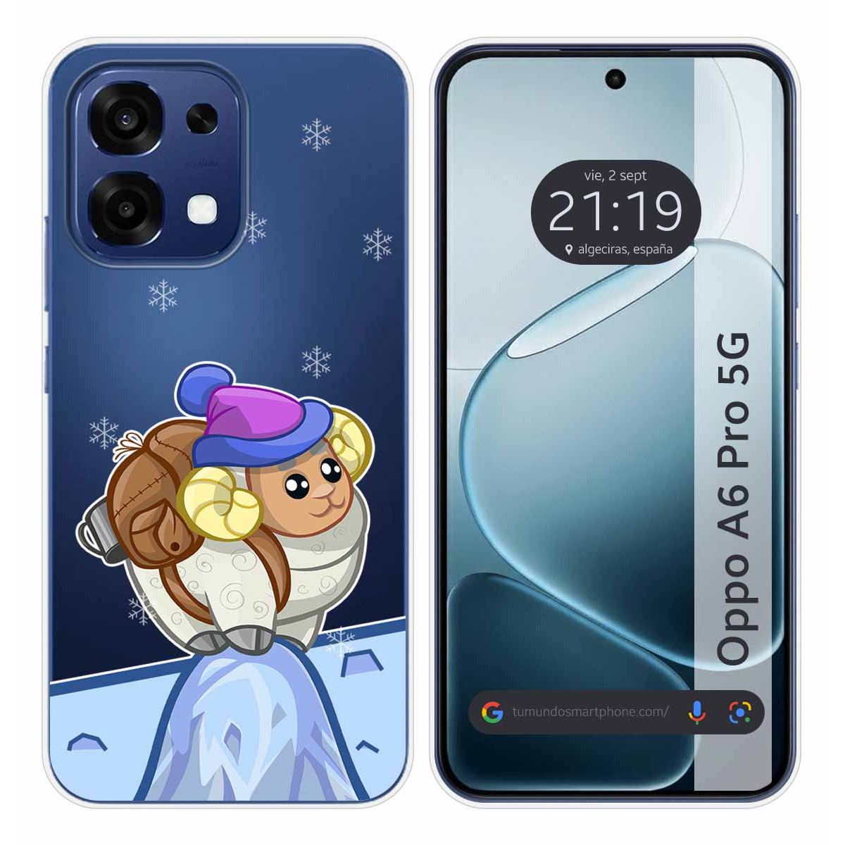 Funda Silicona Transparente para Oppo A6 Pro 5G...