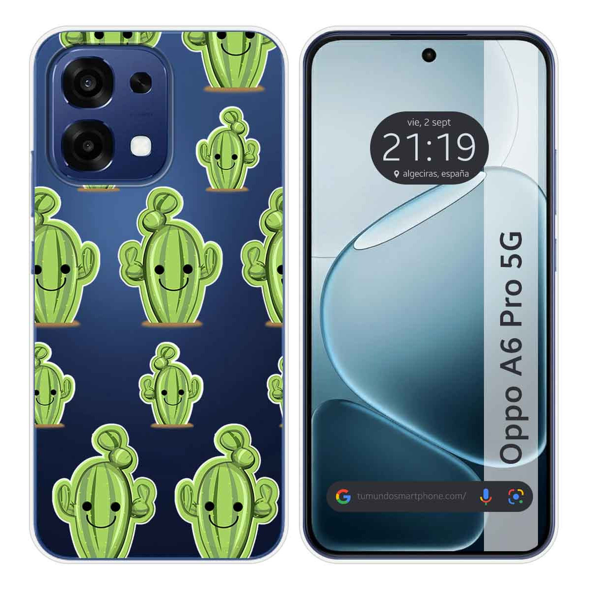 Funda Silicona Transparente para Oppo A6 Pro 5G...