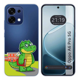Funda Silicona Transparente para Oppo A6 Pro 5G diseño...