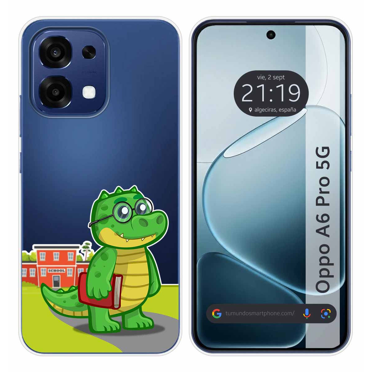 Funda Silicona Transparente para Oppo A6 Pro 5G...