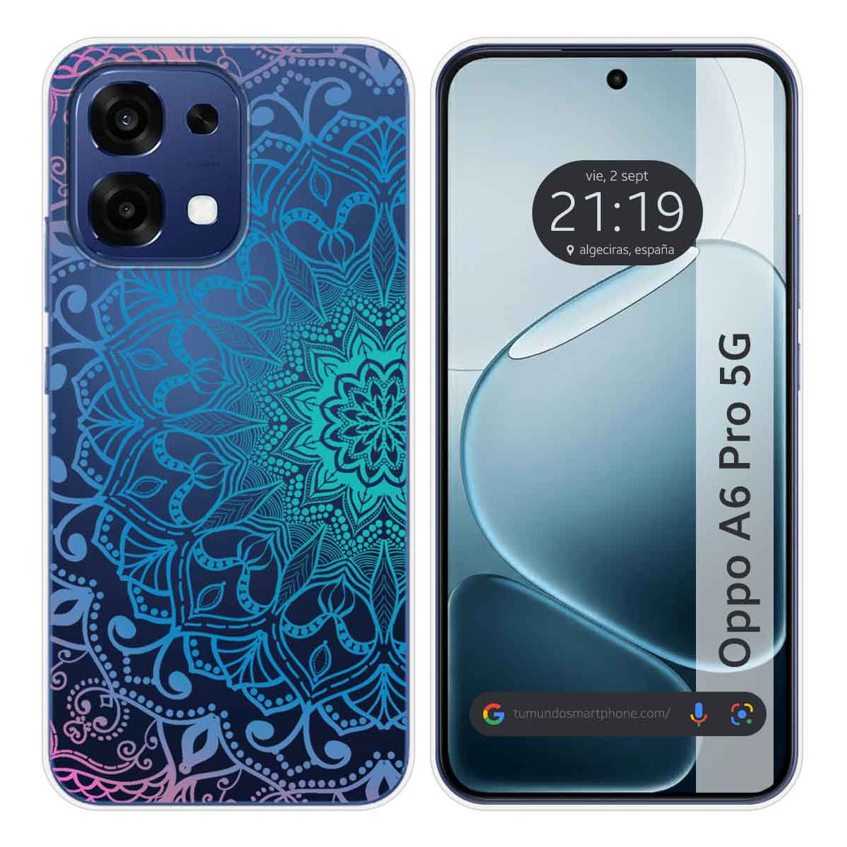 Funda Silicona Transparente para Oppo A6 Pro 5G...