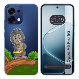 Funda Silicona Transparente para Oppo A6 Pro 5G diseño...