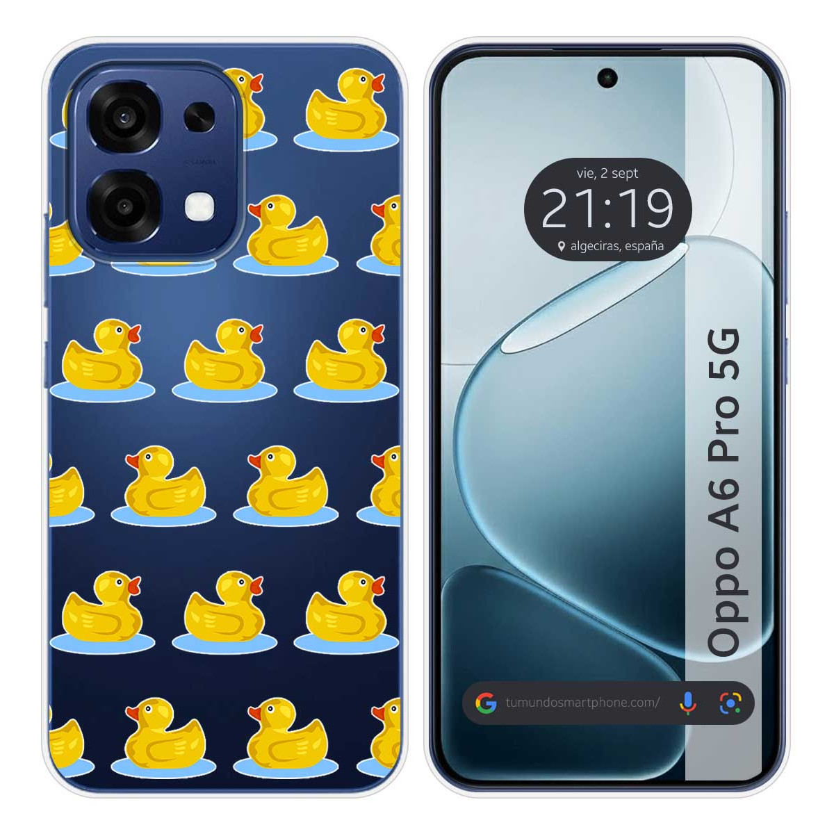Funda Silicona Transparente para Oppo A6 Pro 5G...