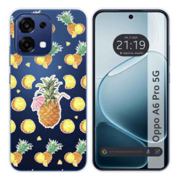 Funda Silicona Transparente para Oppo A6 Pro 5G diseño...