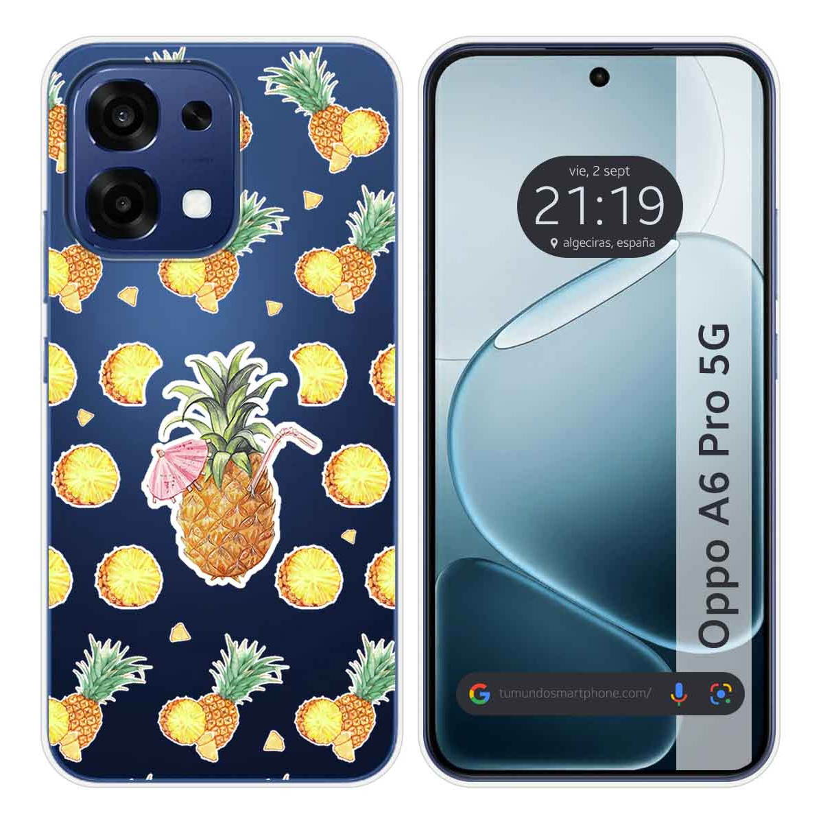 Funda Silicona Transparente para Oppo A6 Pro 5G...