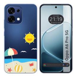 Funda Silicona Transparente para Oppo A6 Pro 5G diseño...