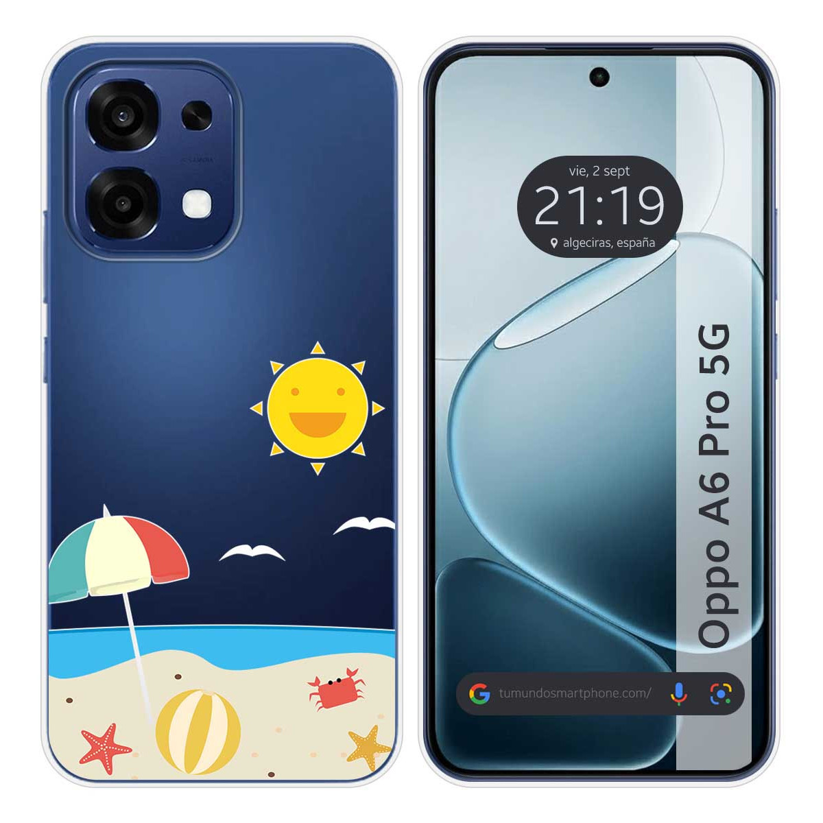 Funda Silicona Transparente para Oppo A6 Pro 5G...
