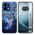 Funda Silicona Transparente para Oppo A6 Pro 5G diseño Plumas Dibujos