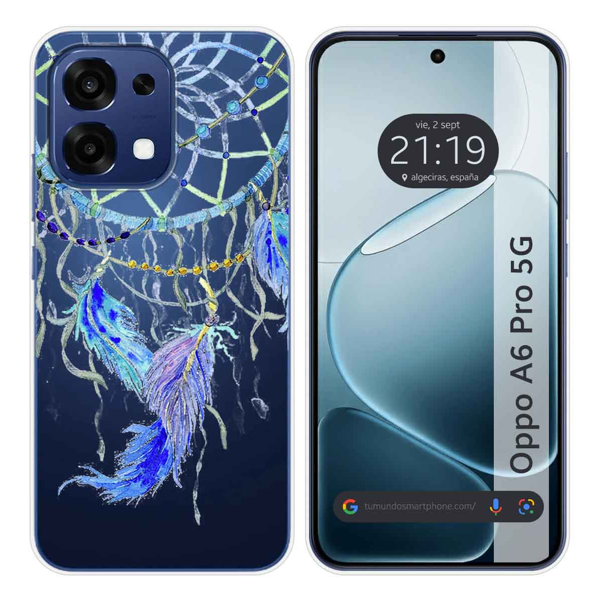 Funda Silicona Transparente para Oppo A6 Pro 5G...