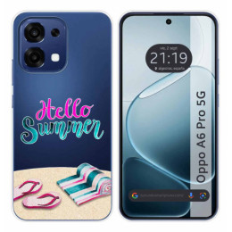 Funda Silicona Transparente para Oppo A6 Pro 5G diseño...