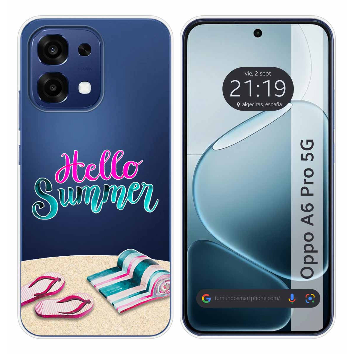 Funda Silicona Transparente para Oppo A6 Pro 5G...