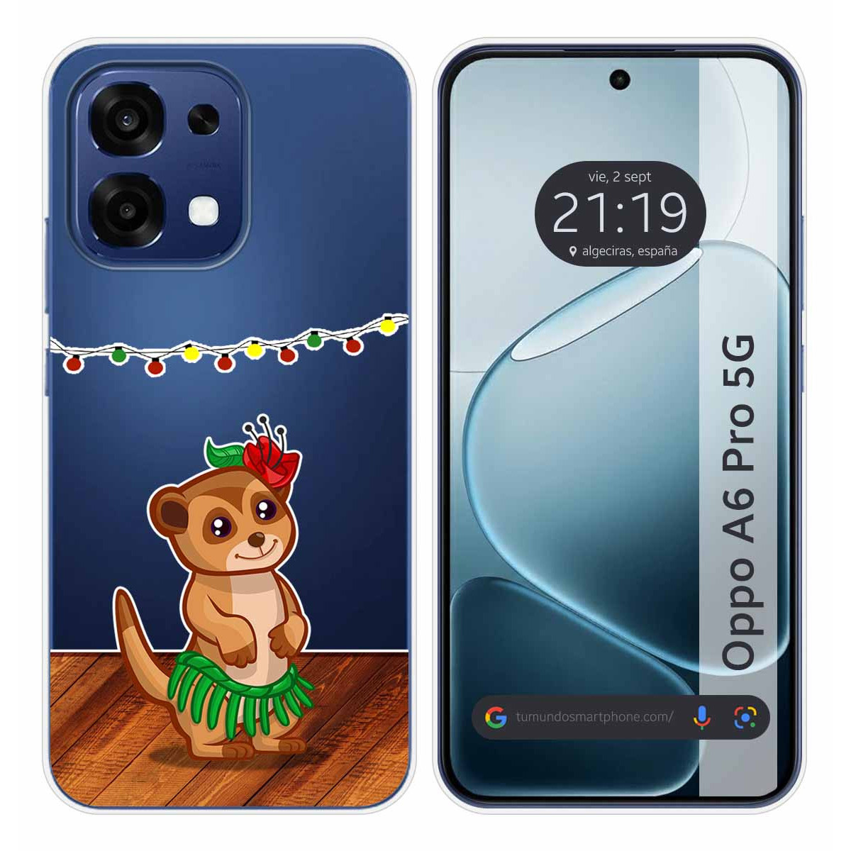 Funda Silicona Transparente para Oppo A6 Pro 5G...