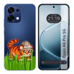 Funda Silicona Transparente para Oppo A6 Pro 5G diseño...