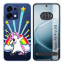 Funda Silicona Transparente para Oppo A6 Pro 5G diseño Unicornio Dibujos
