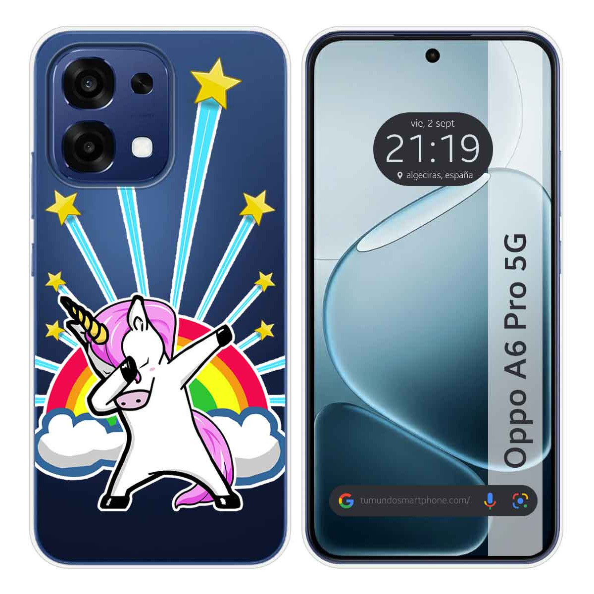 Funda Silicona Transparente para Oppo A6 Pro 5G...