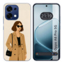 Funda Silicona para Oppo A6 Pro 5G diseño Mujer 01 Dibujos