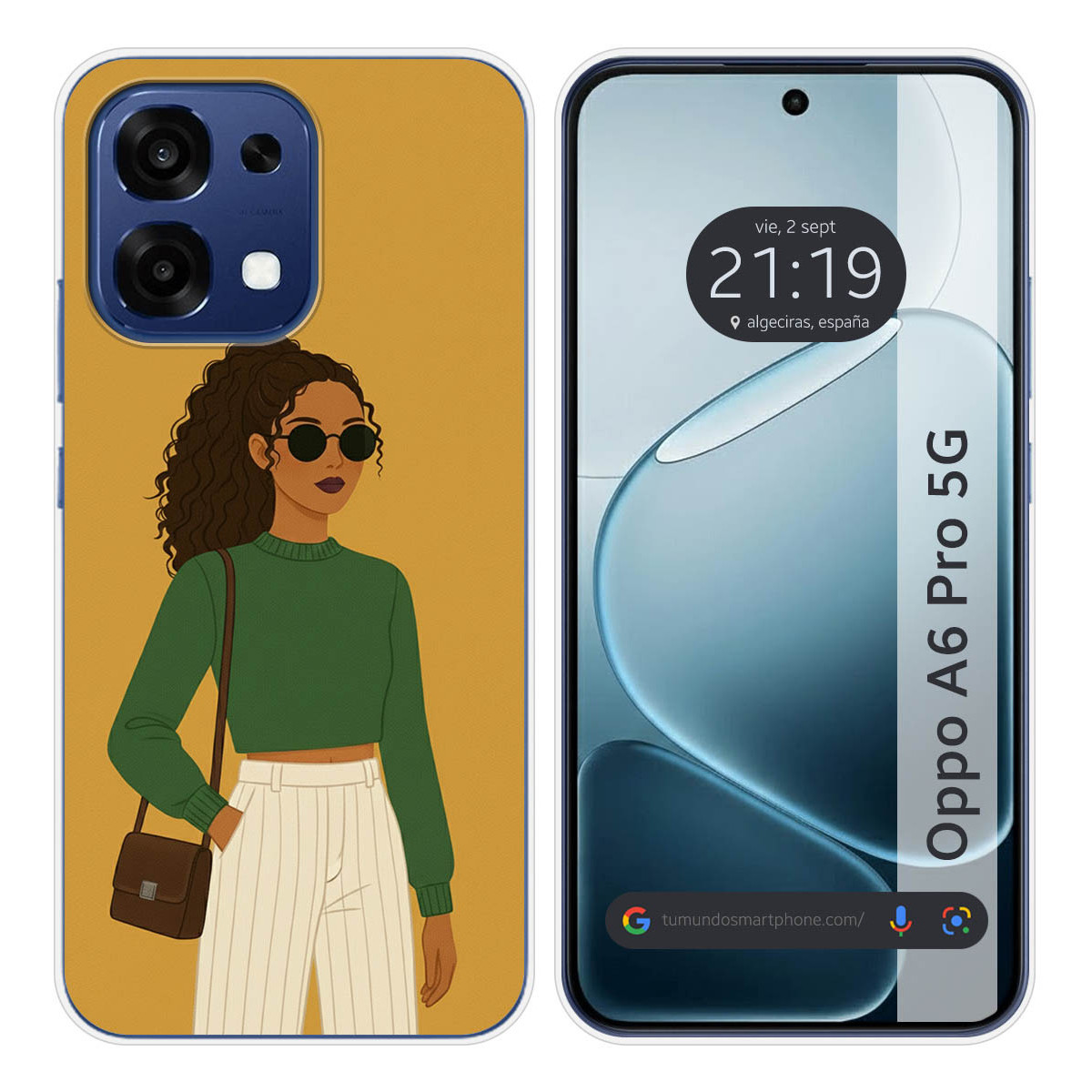 Funda Silicona para Oppo A6 Pro 5G diseño Mujer...