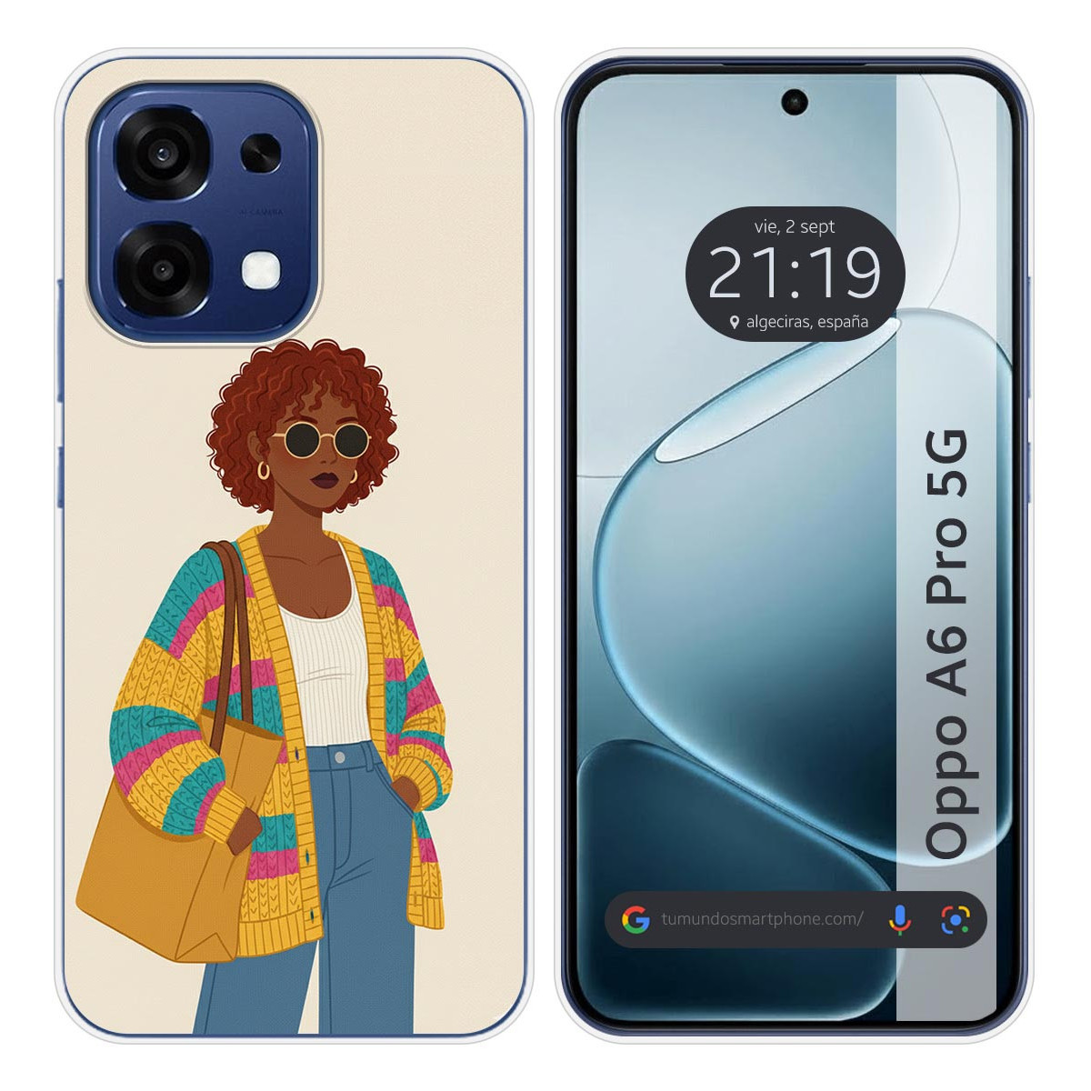 Funda Silicona para Oppo A6 Pro 5G diseño Mujer...