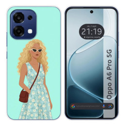 Funda Silicona para Oppo A6 Pro 5G diseño Mujer 07 Dibujos