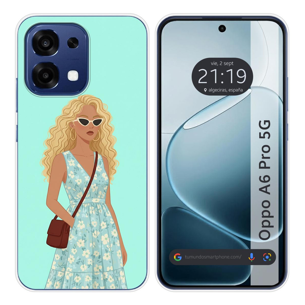 Funda Silicona para Oppo A6 Pro 5G diseño Mujer...