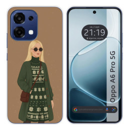 Funda Silicona para Oppo A6 Pro 5G diseño Mujer 08 Dibujos