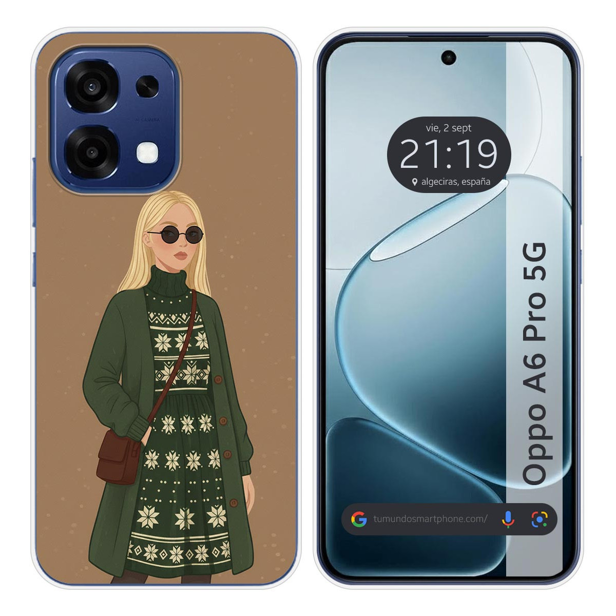 Funda Silicona para Oppo A6 Pro 5G diseño Mujer...