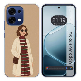 Funda Silicona para Oppo A6 Pro 5G diseño Mujer 09 Dibujos
