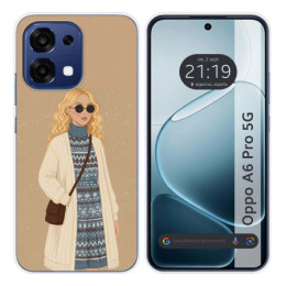 Funda Silicona para Oppo A6 Pro 5G diseño Mujer 10 Dibujos