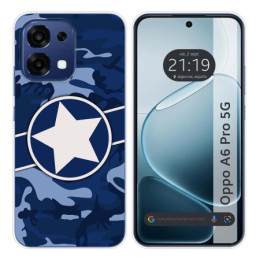 Funda Silicona para Oppo A6 Pro 5G diseño Camuflaje 03...