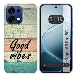Funda Silicona para Oppo A6 Pro 5G diseño Madera 01 Dibujos