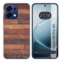 Funda Silicona para Oppo A6 Pro 5G diseño Madera 03 Dibujos