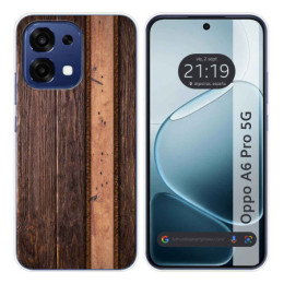 Funda Silicona para Oppo A6 Pro 5G diseño Madera 05 Dibujos
