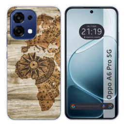 Funda Silicona para Oppo A6 Pro 5G diseño Madera 07 Dibujos
