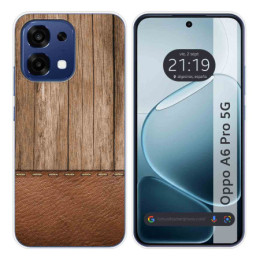 Funda Silicona para Oppo A6 Pro 5G diseño Madera 09 Dibujos