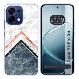 Funda Silicona para Oppo A6 Pro 5G diseño Mármol 05 Dibujos
