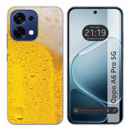 Funda Silicona para Oppo A6 Pro 5G diseño Cerveza Dibujos