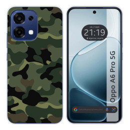 Funda Silicona para Oppo A6 Pro 5G diseño Camuflaje Dibujos