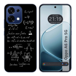 Funda Silicona para Oppo A6 Pro 5G diseño Formulas Dibujos
