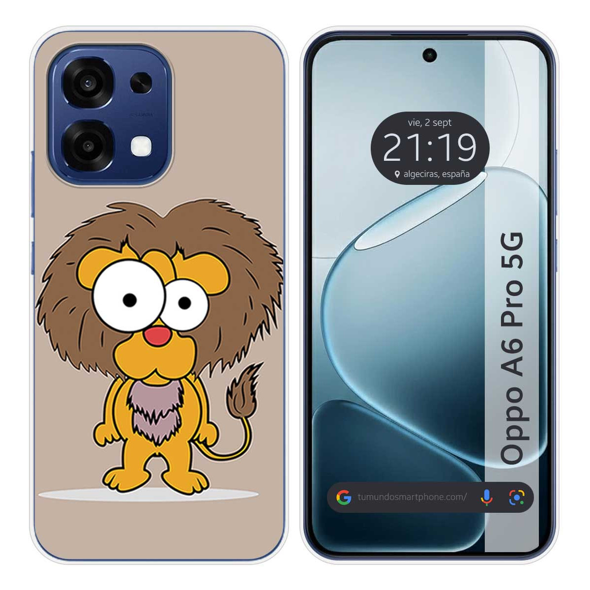 Funda Silicona para Oppo A6 Pro 5G diseño Leon...