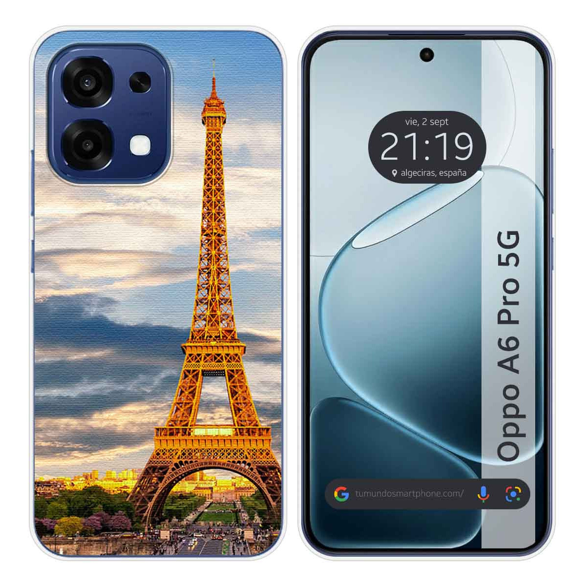 Funda Silicona para Oppo A6 Pro 5G diseño Paris...