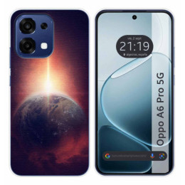 Funda Silicona para Oppo A6 Pro 5G diseño Tierra Dibujos