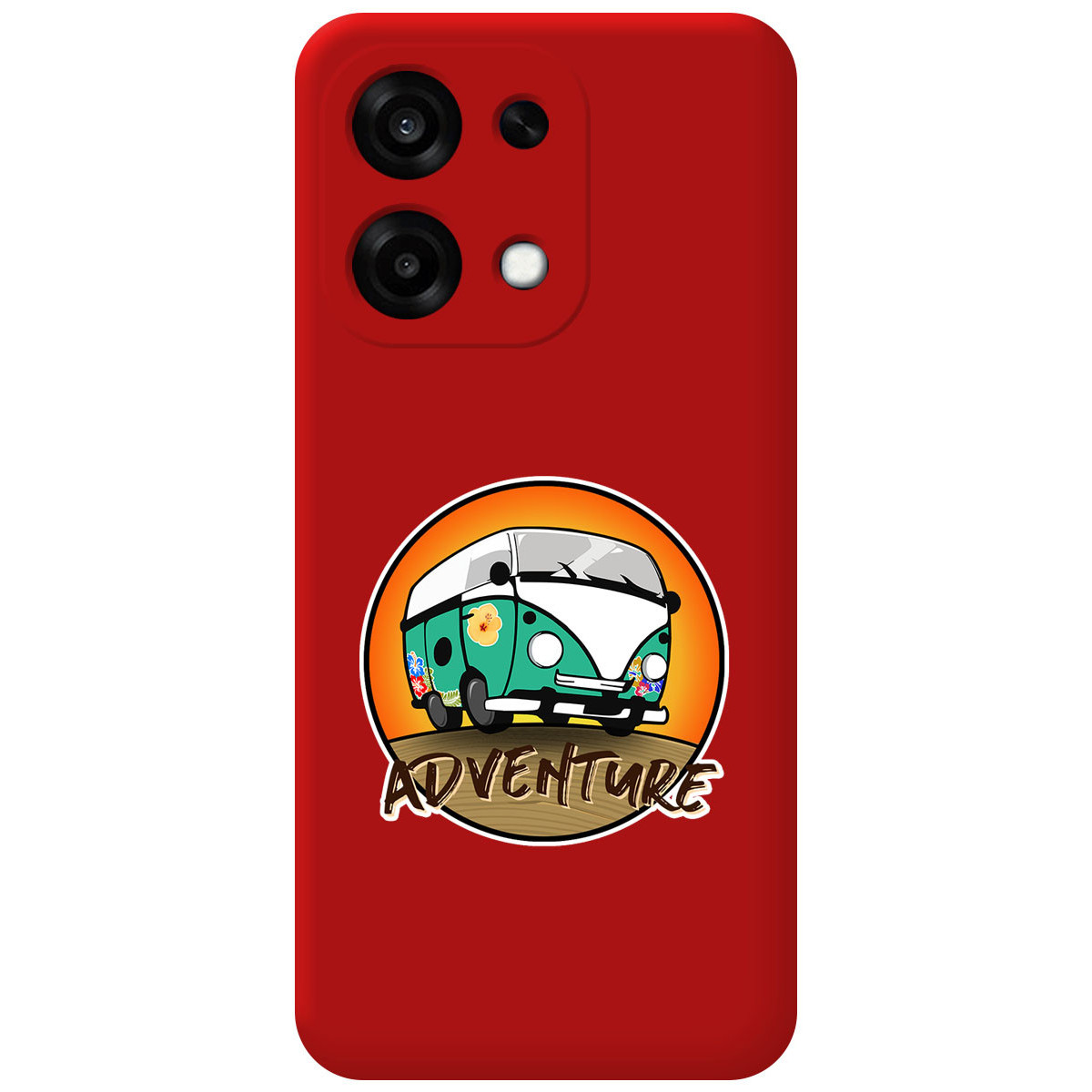 Funda Silicona Líquida Roja para Oppo A6 Pro 5G diseño Adventure Dibujos