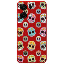 Funda Silicona Líquida Roja para Oppo A6 Pro 5G diseño Catrina Dibujos