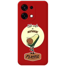 Funda Silicona Líquida Roja para Oppo A6 Pro 5G diseño Culo Natural Dibujos