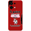 Funda Silicona Líquida Roja para Oppo A6 Pro 5G diseño Vaca Dibujos