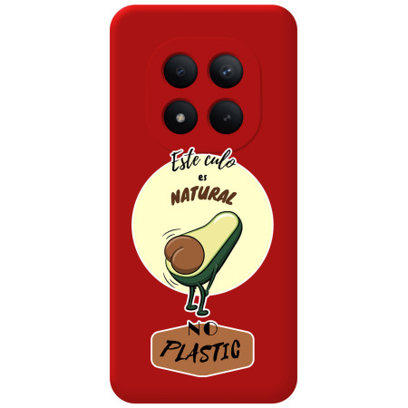 Funda Silicona Líquida Roja para Xiaomi Redmi Note 15 Pro+ Plus 5G diseño Culo Natural Dibujos