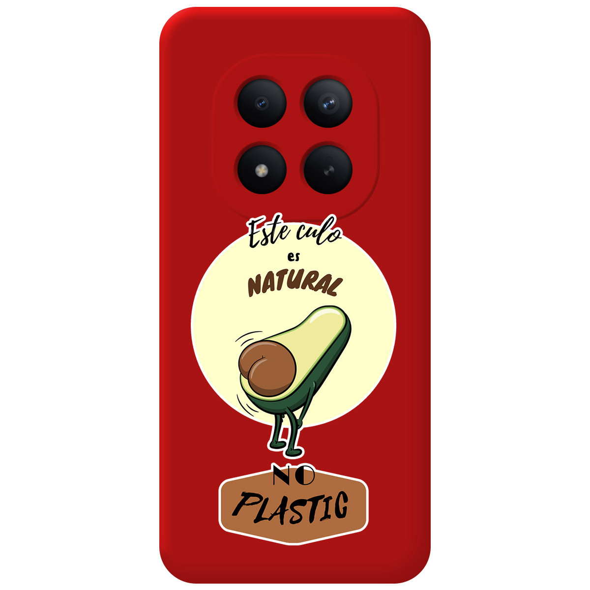 Funda Silicona Líquida Roja para Xiaomi Redmi Note 15 Pro 5G diseño Culo Natural Dibujos